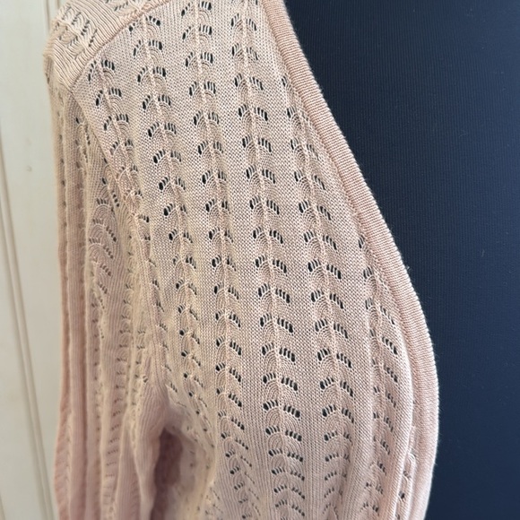 Soft Surroundings Inglis Silk‎ Blend Perforated Open Pontelle Cardagin - Picture 3 of 9